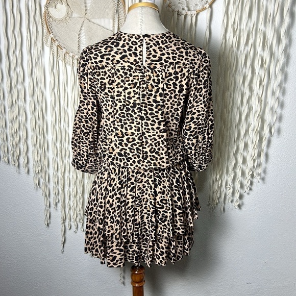 Zadig & Voltaire NWOT Rooka Leopard Print Mini Dress Size XS - Picture 4 of 14